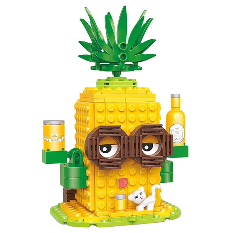 Cogo - Pineapple Refreshing Store Building Blocks - 249pcs