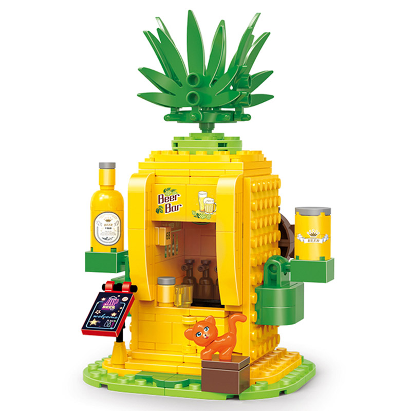 Cogo - Pineapple Refreshing Store Building Blocks - 249pcs