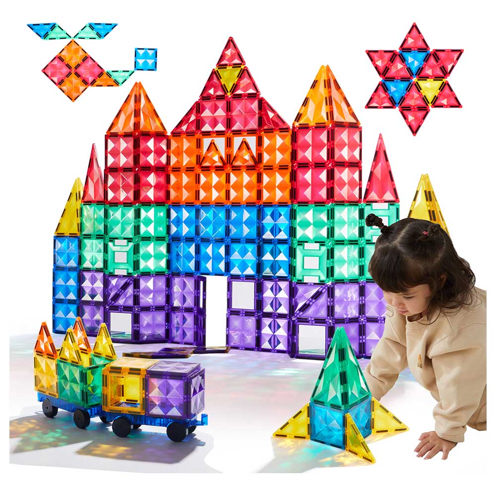 Mideer - Distinctive Magnetic Tiles - 100pcs