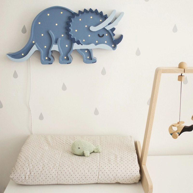 Lovely Baby - Little Lights - Triceratops - Blue