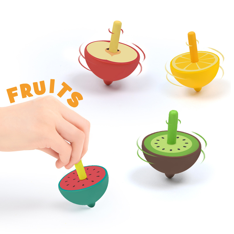 MiDeer - Wooden Spinning Top - Watermelon