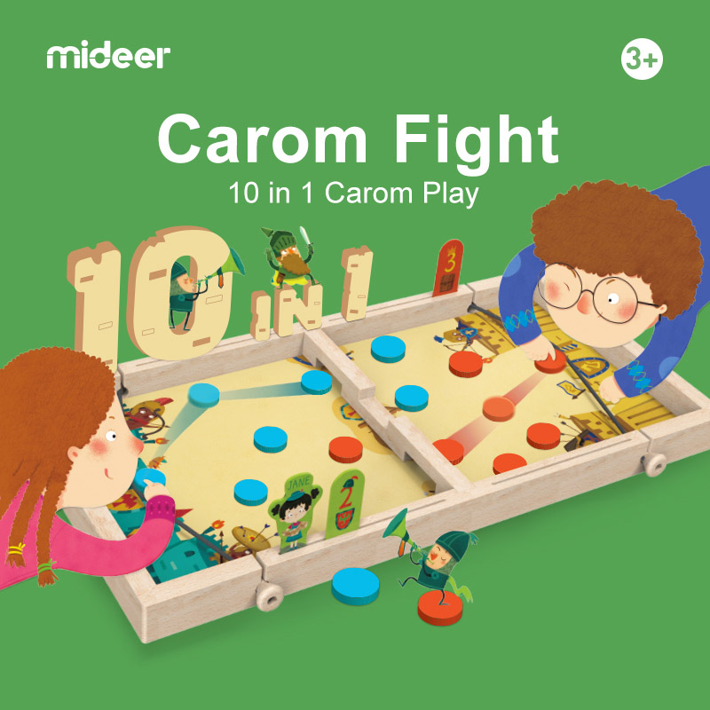 Mideer - 10-in-1 Carrom Board Game