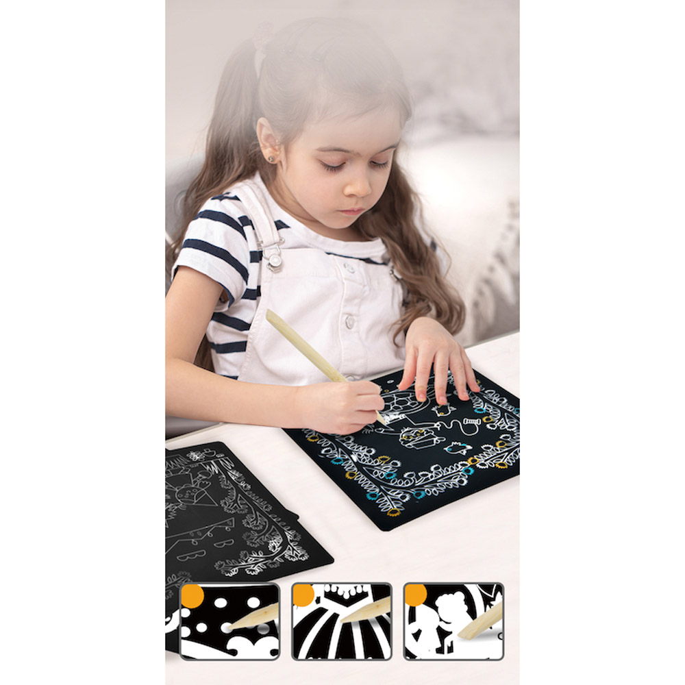Mideer - Scratch Card Kit - Little Red Riding Hood