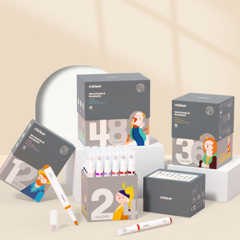 Mideer - Washable Markers - 48 Colours