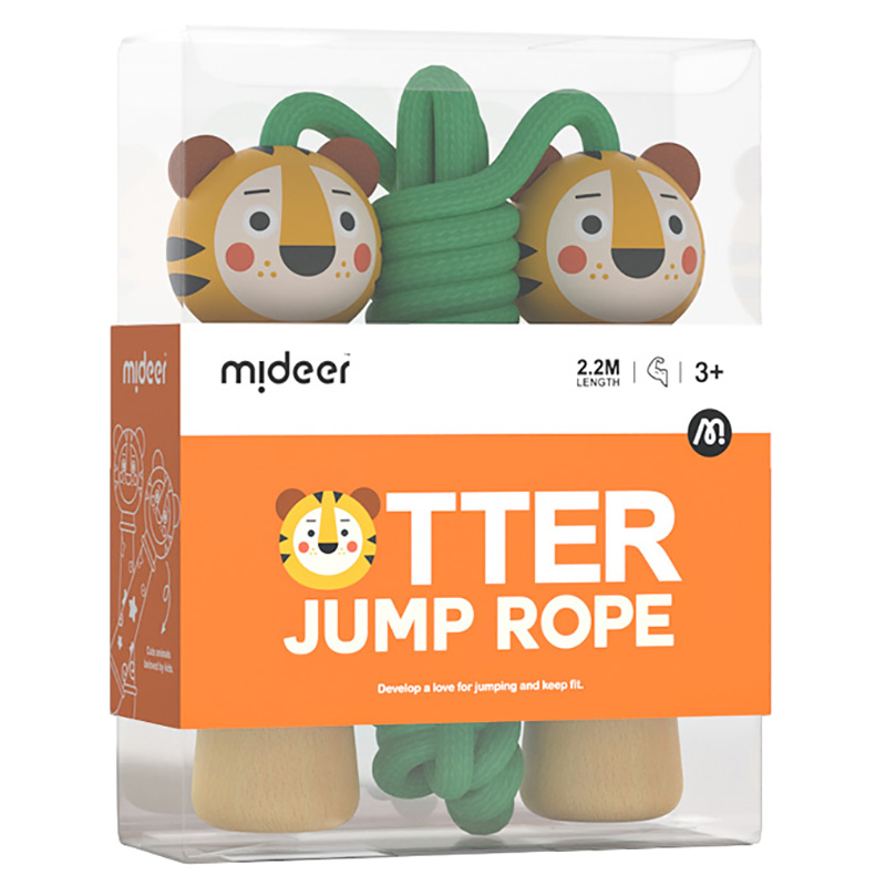 Mideer - Adjustable Jump Rope - Tiger - Green