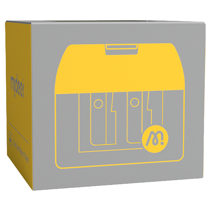 Mideer - 3-Hole Sharpener with Tub - Yellow