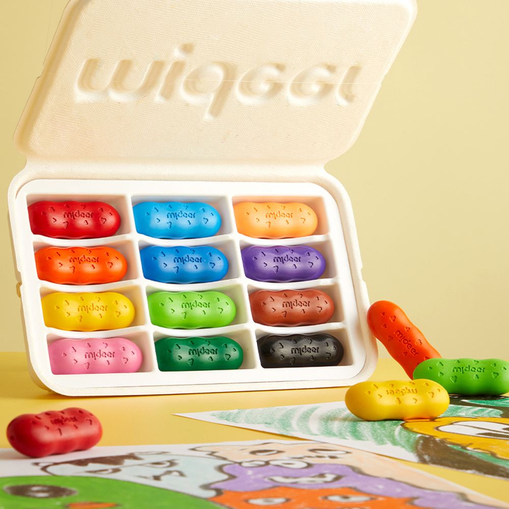 Mideer - Pease Crayons - 12 Colors