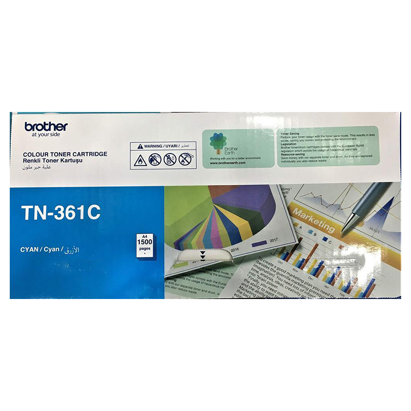 برذر - خرطوشة حبر TN-361 - أزرق سماوي