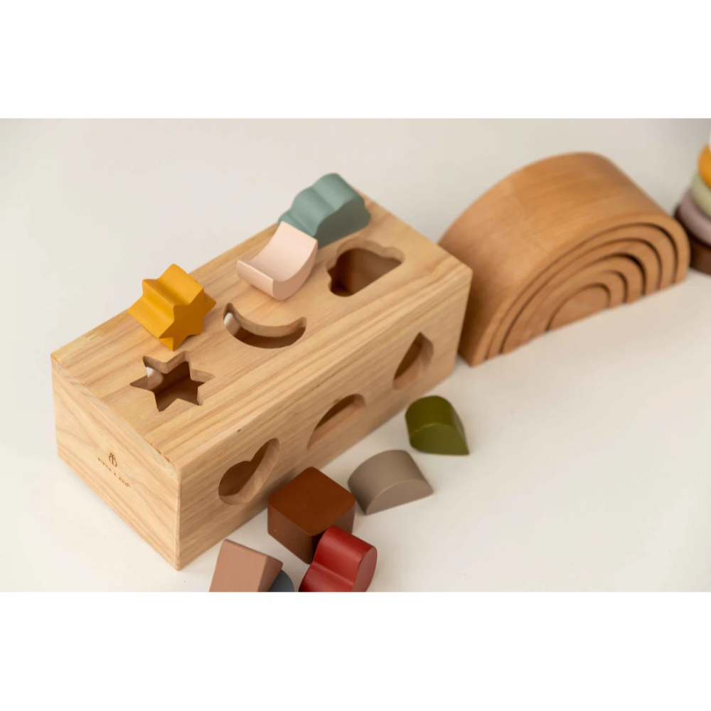 The Rolling Cart - Multifunctional Wooden Pairing Puzzle