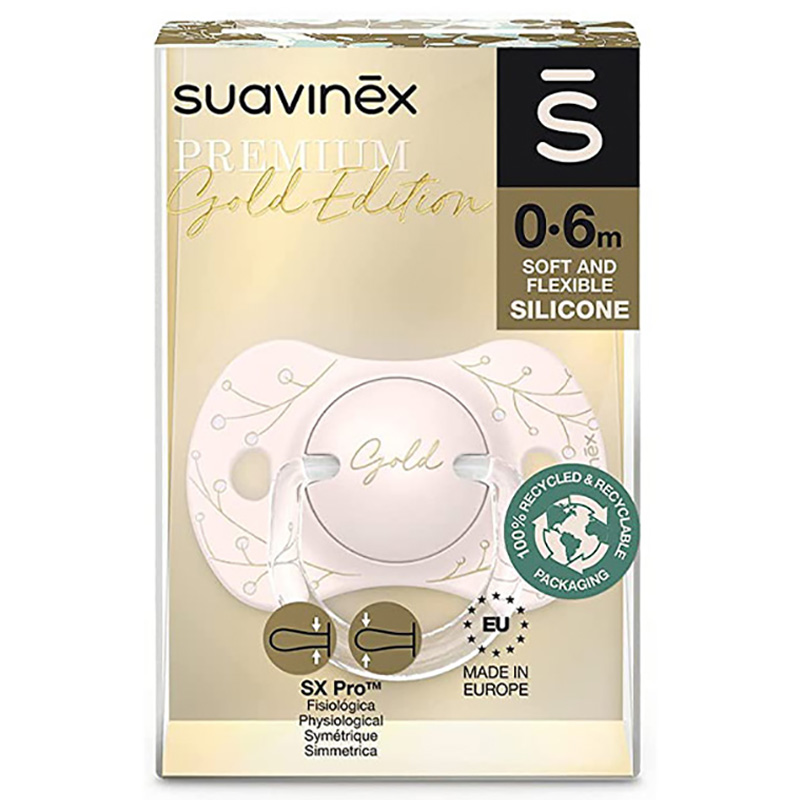 Suavinex - Premium Gold Physiological Soother 0-6M - Pink