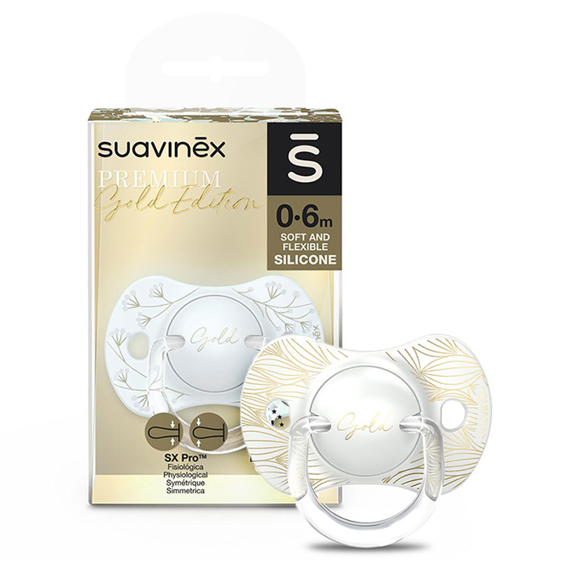 Suavinex - Premium Gold Physiological Soother 0-6M - Gold