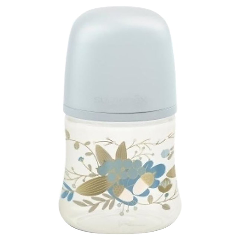 Suavinex - Premium Gold Feeding Bottle - 150ml - Blue 
