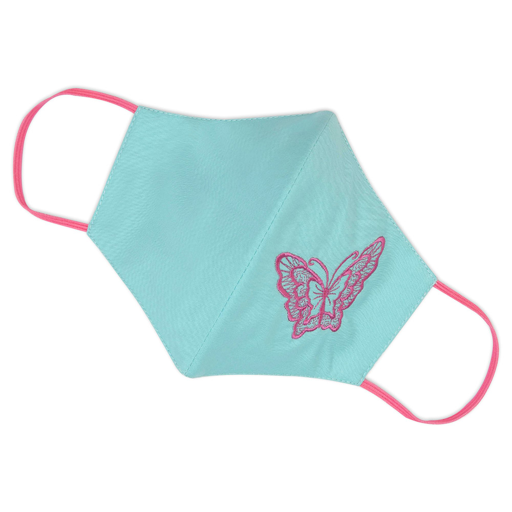 ProMax - 3-Layered Reusable Face Mask - Butterfly - Blue