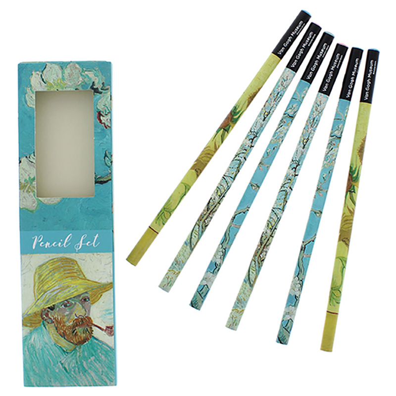 Blueprint Collections - Van Gogh Floral Pencil Set - 6pcs