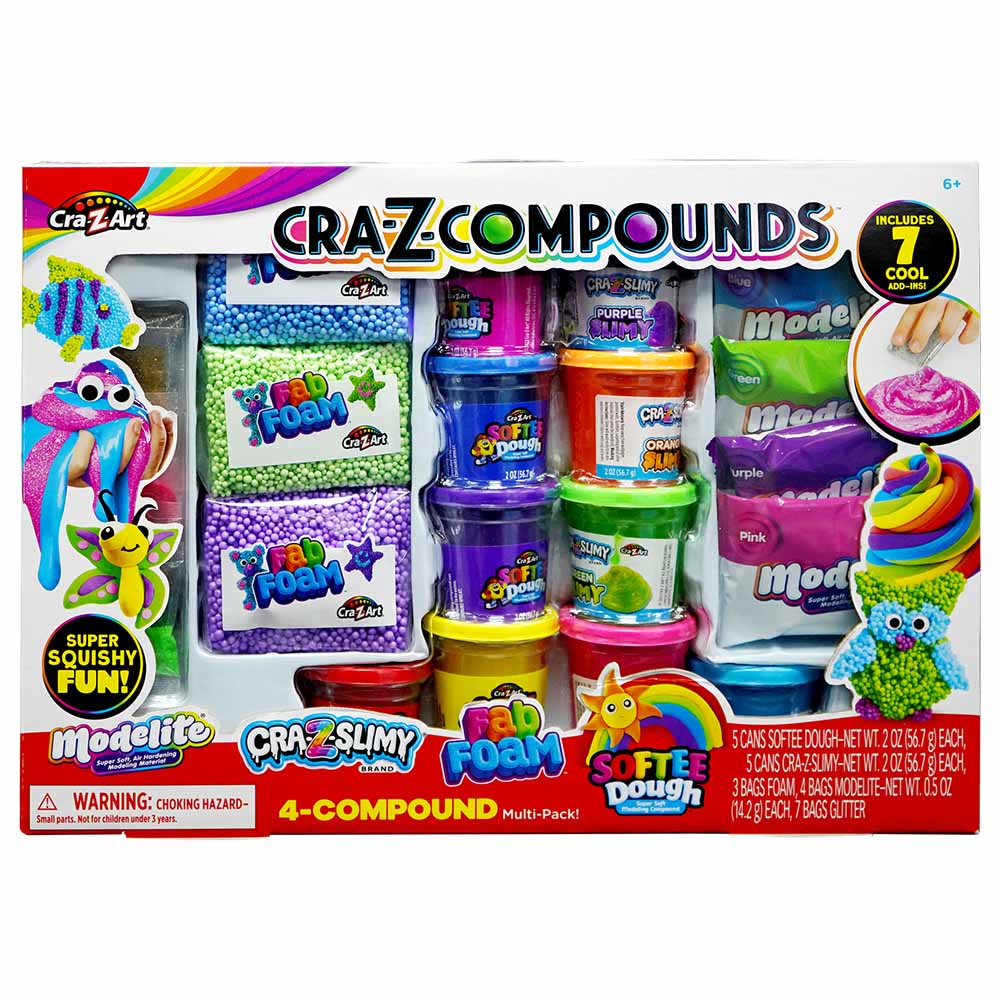 Cra-Z-Art - Cra-Z-Compounds 4-Compound Multipack with 7 Accessories