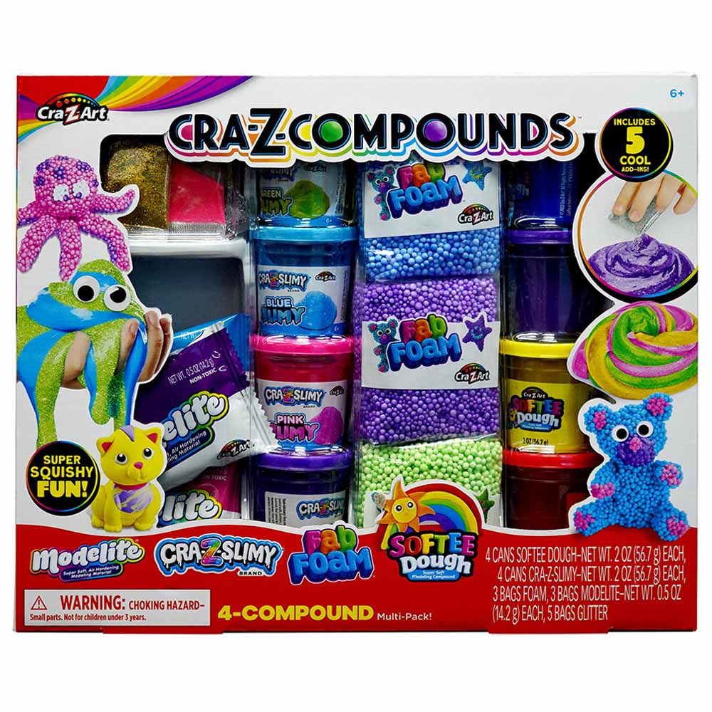 Cra-Z-Art - Cra-Z-Compounds 4-Compound Multipack with 5 Accessories