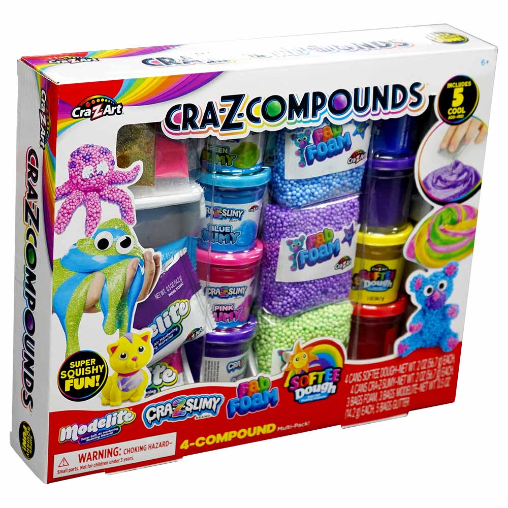 Cra-Z-Art - Cra-Z-Compounds 4-Compound Multipack with 5 Accessories