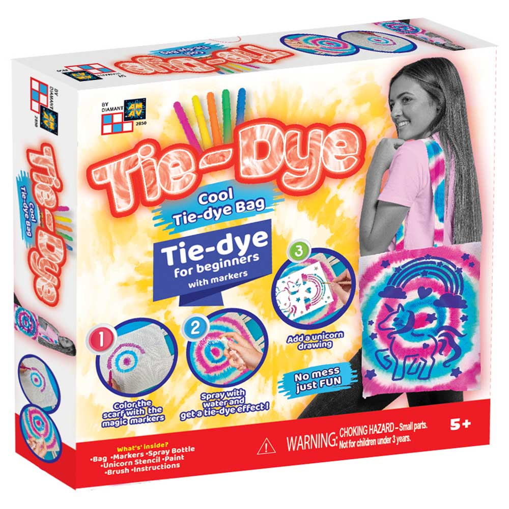 Diamant Toys - Tie-Dye Fashion Time DIY Set - Trendy Bag