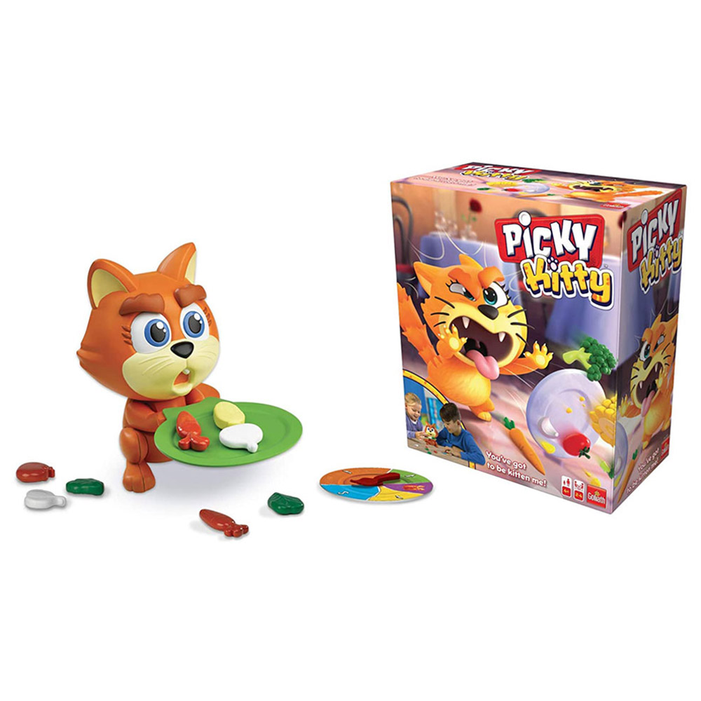 Goliath Games - Feed The Kitty His Veggies Plate Game