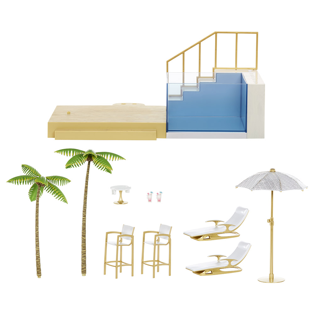 Rainbow High - Color Change Pool & Beach Playset
