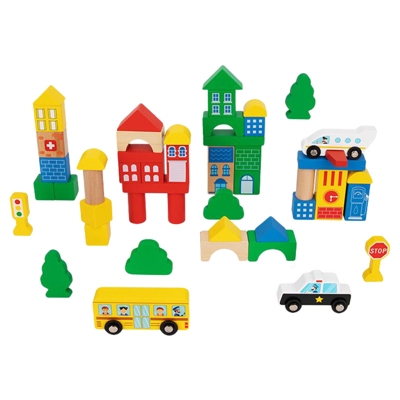 Tooky Toy - Wooden City Block