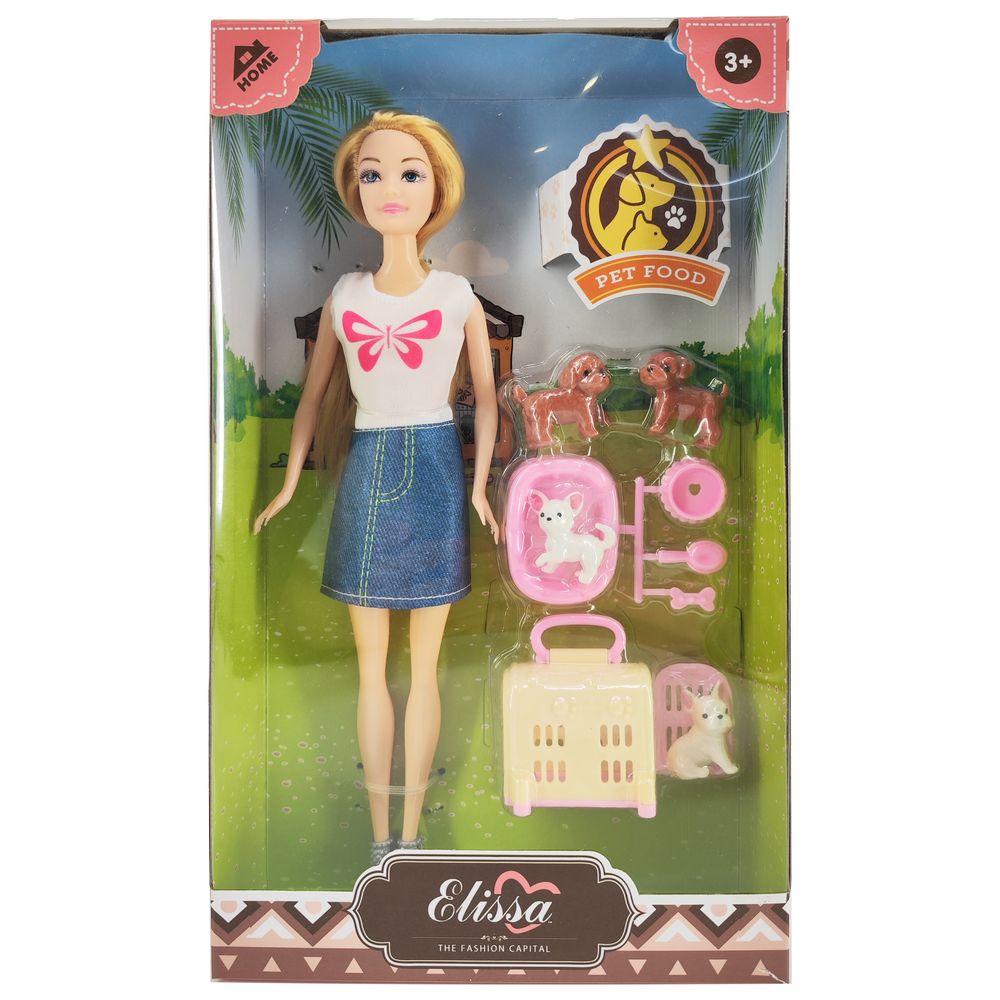Elissa - Home with Pets Collection Doll - 11.5-inch - Style III