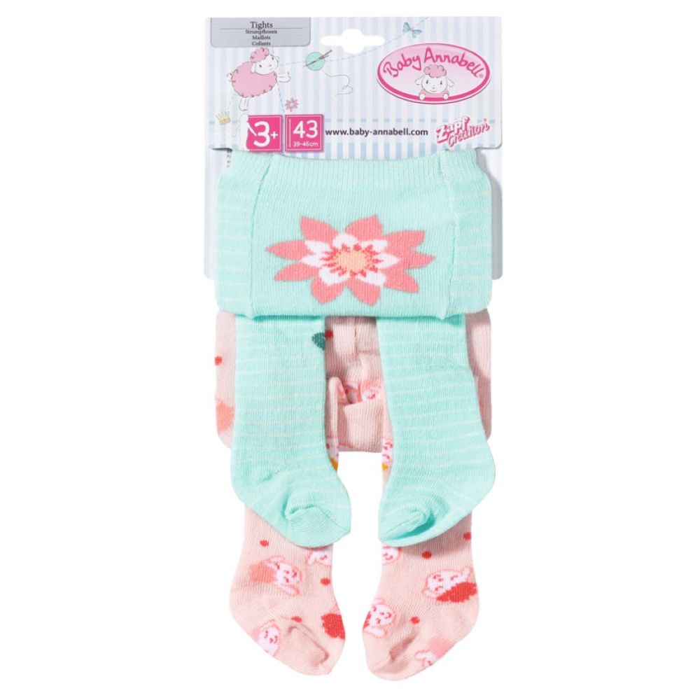 Baby Annabell - Dolls Tights Pack of 2- Assorted 1pc