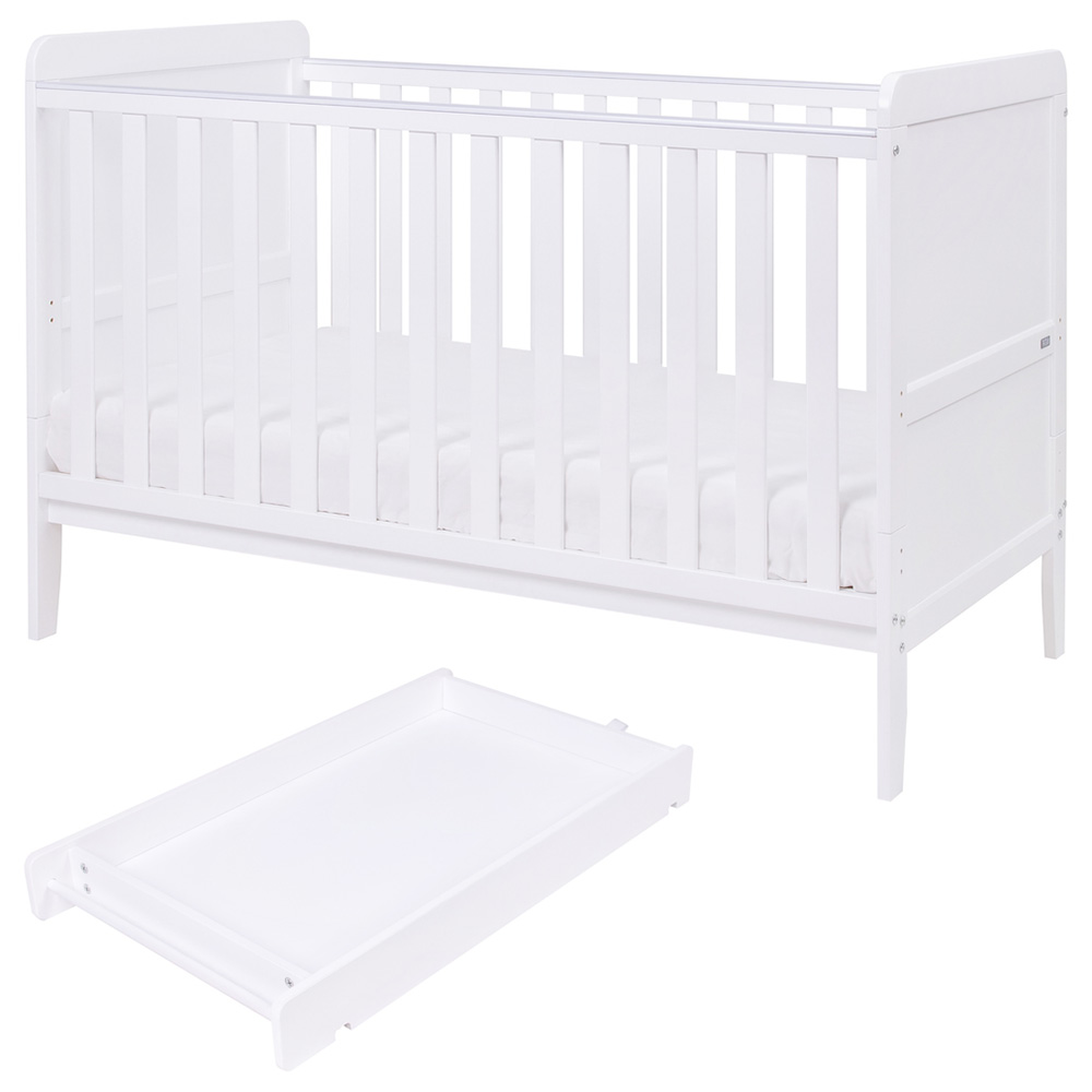 Tutti Bambini Rio Cot Bed With Cot Top Changer - White