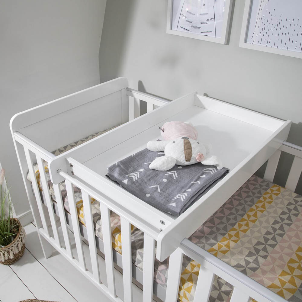 Tutti Bambini Rio Cot Bed With Cot Top Changer - White