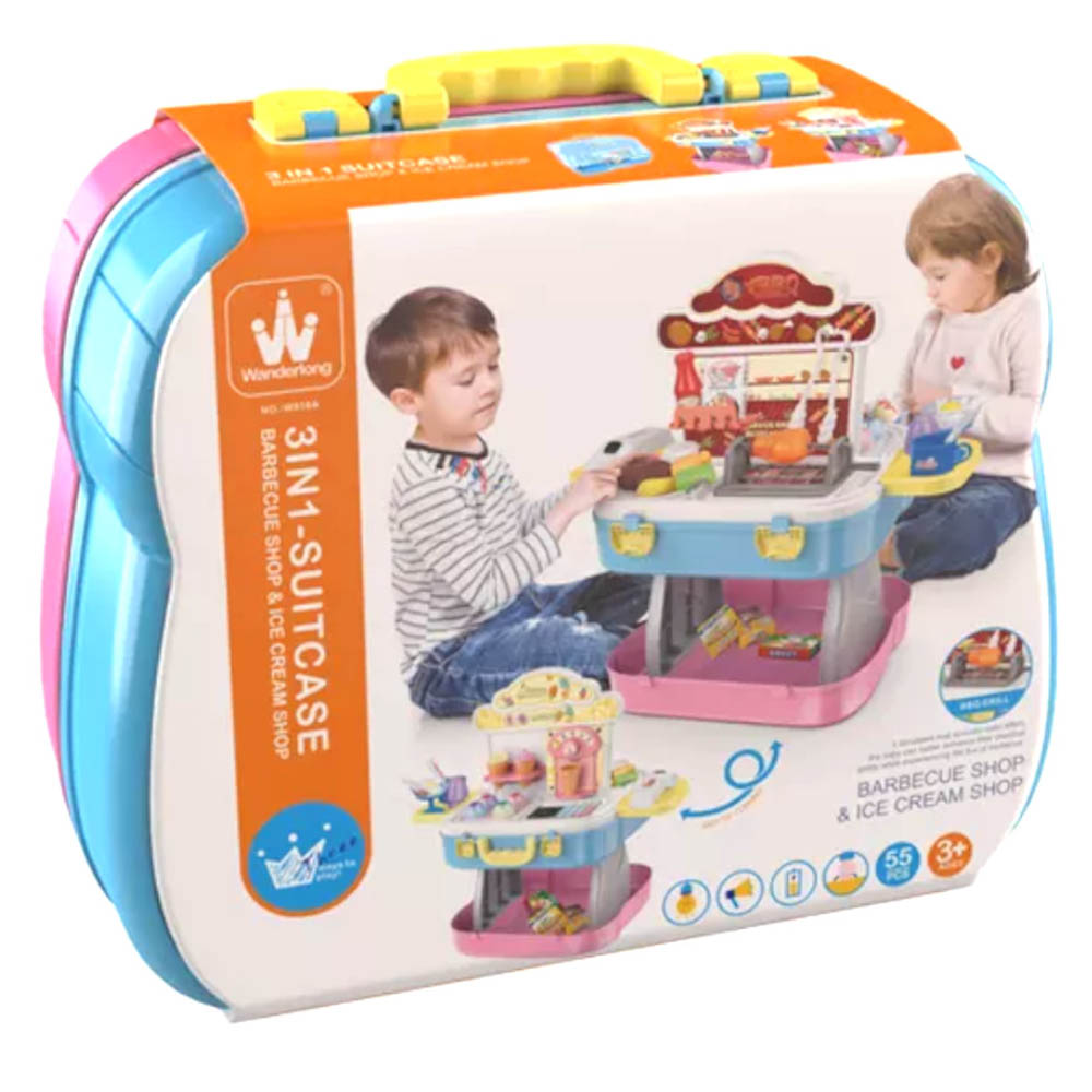 Haj - Barbeque & Ice Cream Shop Convertible Suitcase