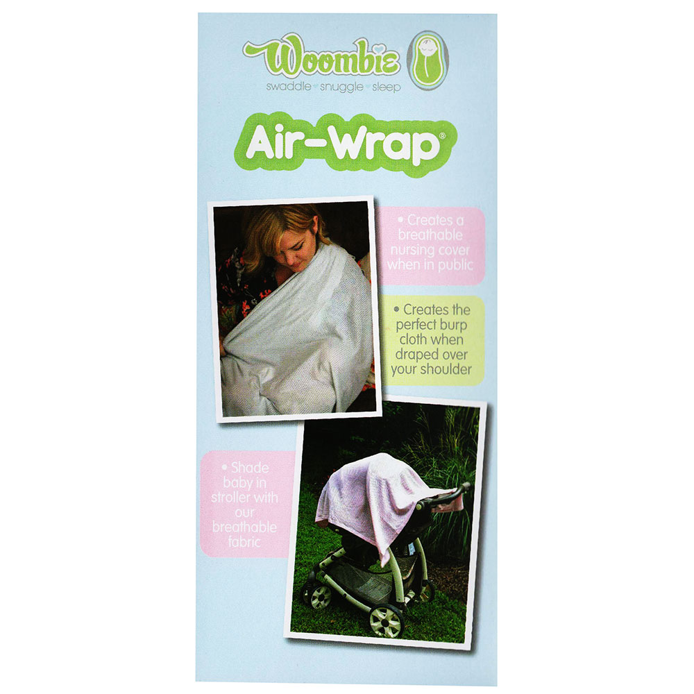 Woombie Old Fashioned Air Wrap And Oraginc Swaddle 3 pcs - Pink, Cream, Green