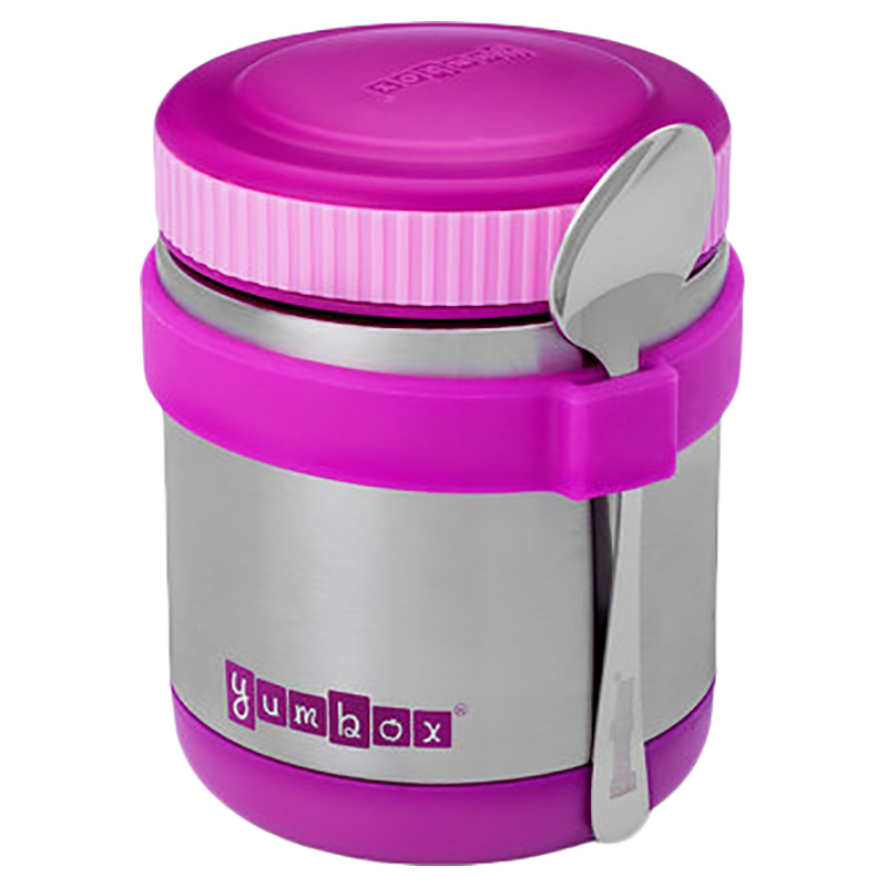 Yumbox Zuppa Jar Thermal Jar with Spoon Combo 414ml - Bijoux Purple