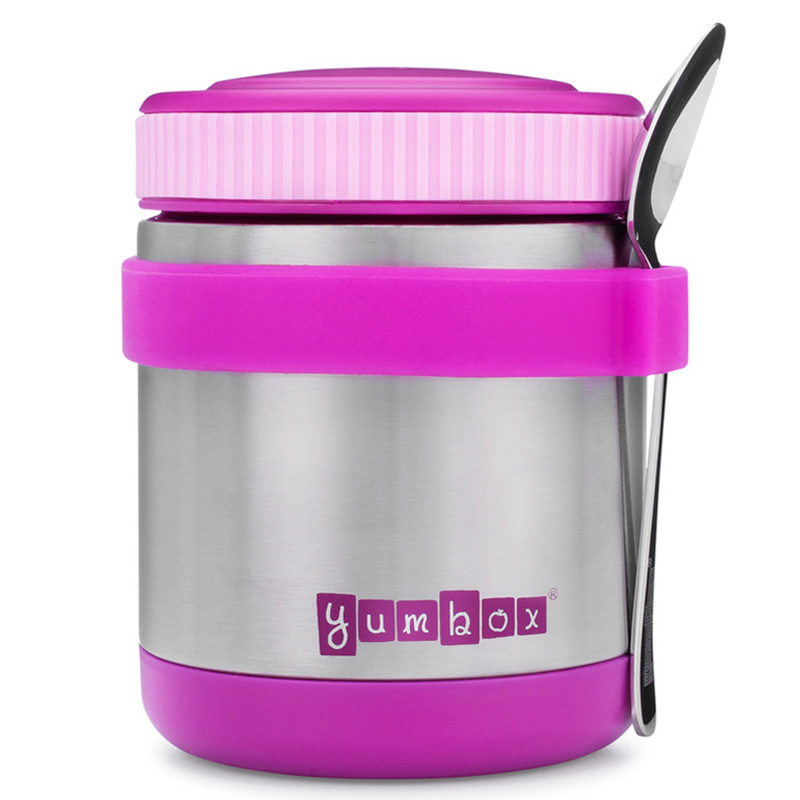 Yumbox Zuppa Jar Thermal Jar with Spoon Combo 414ml - Bijoux Purple