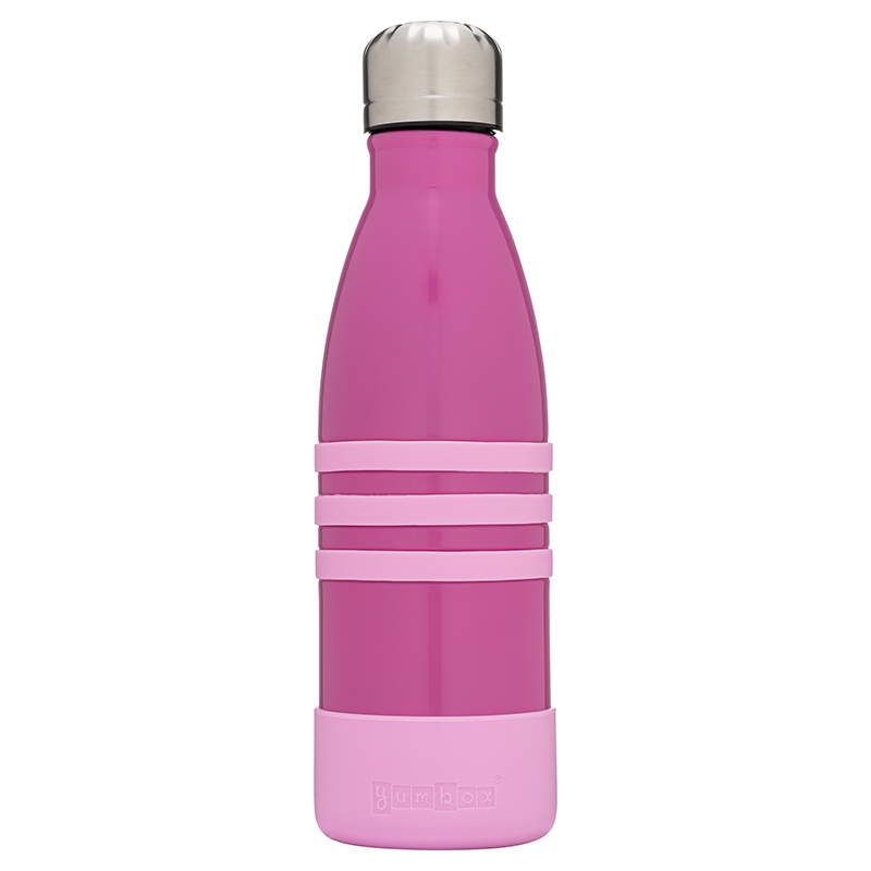 Yumbox Aqua Stainless Steel Bottle - Pacific Pink - 420ml