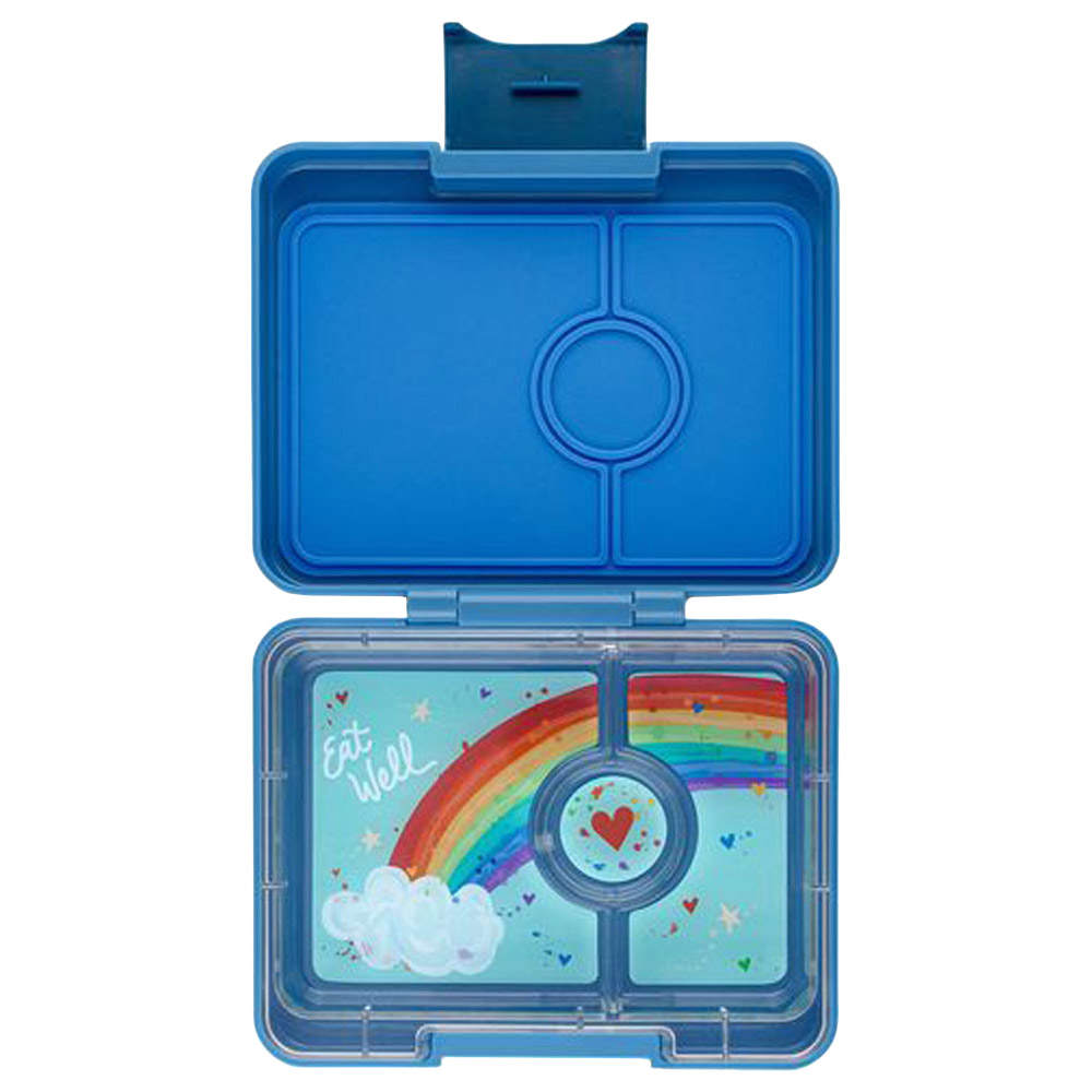 Yumbox - 3 Compartments Rainbow Snack Box with Cloud - Sky Blue