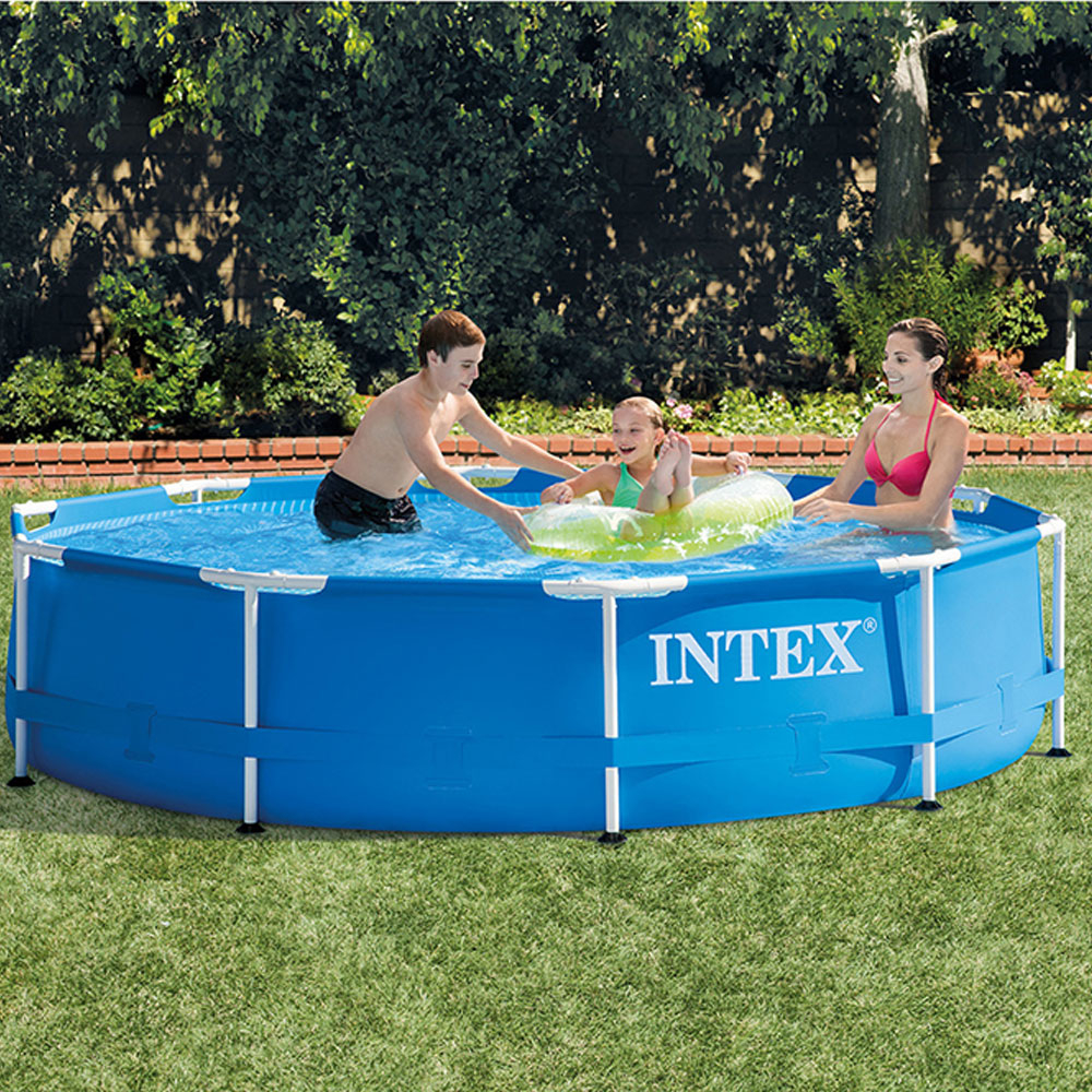 Intex Metal Frame Pool With Pump (10ft)