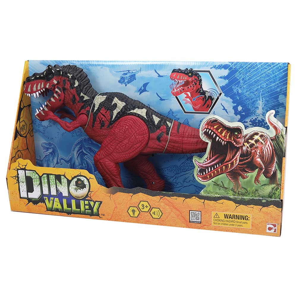 Chap Mei - Dino Valley T-Rex Attack Play Set - Red