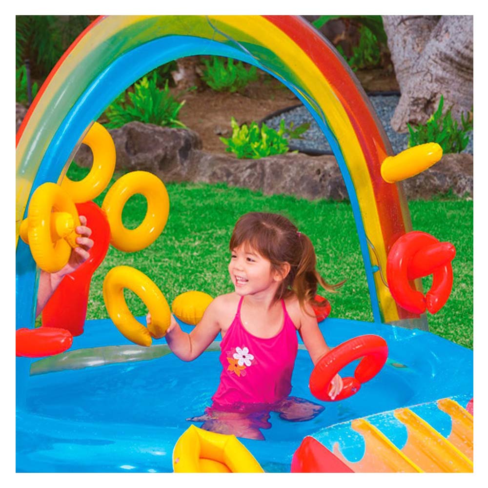 Intex - Rainbow Ring Play Center & Inflatable Pool
