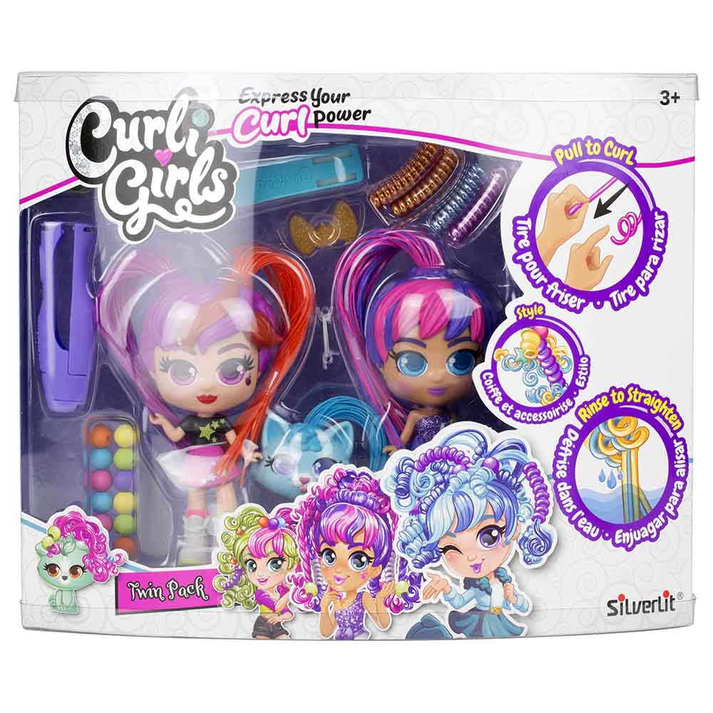 Silverlit - Curli Girls Dolls & Pets Twin Pack
