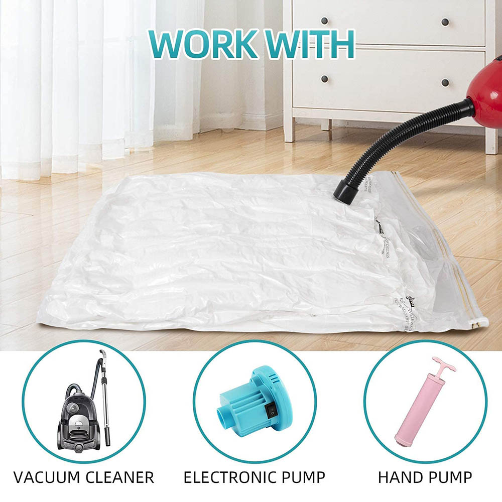 UKR - Vacuum Storage Bags - Clear - 6pcs - M - 50x70 cm