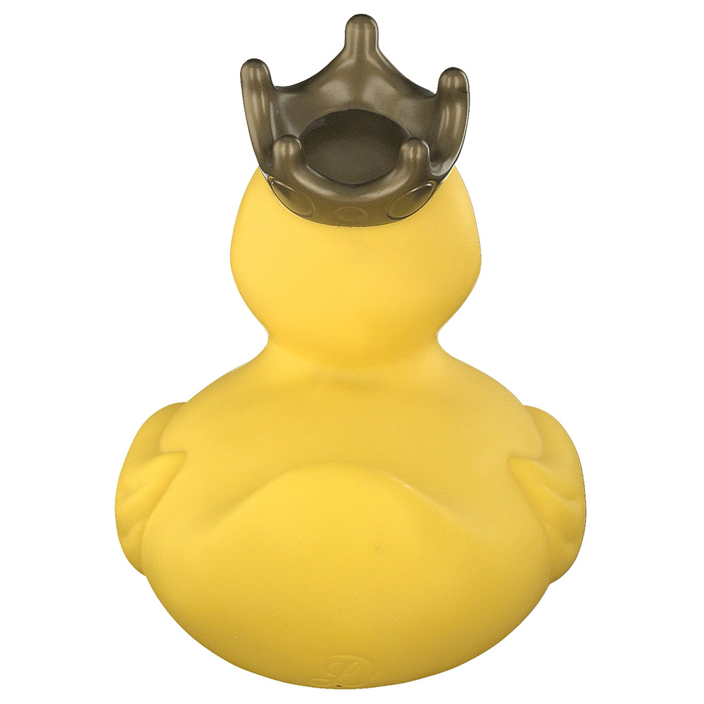Lilalu - Bath Toy Mini Rubber Duck with Crown - Yellow
