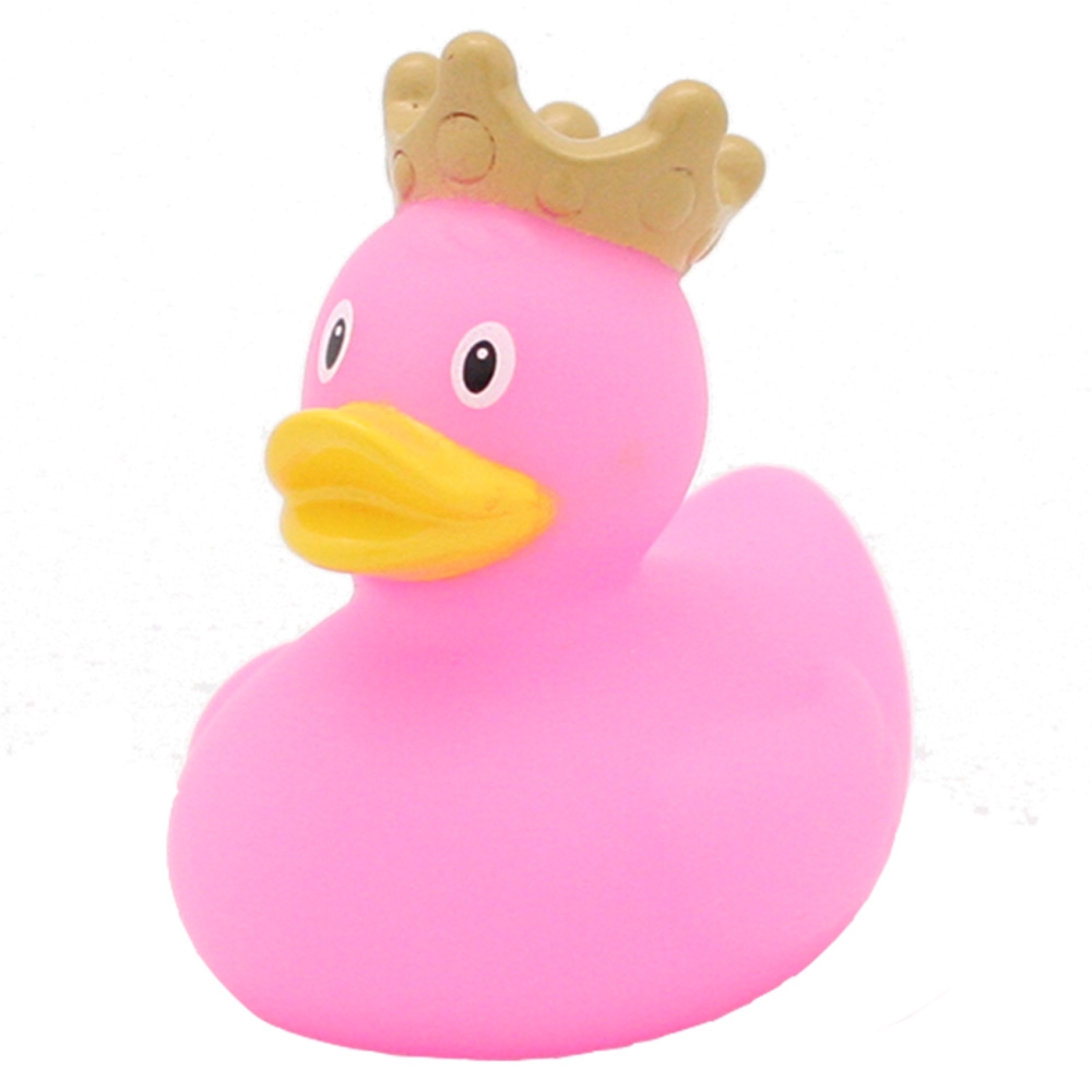 LILALU - Mini Rubber Duck with Crown - Pink