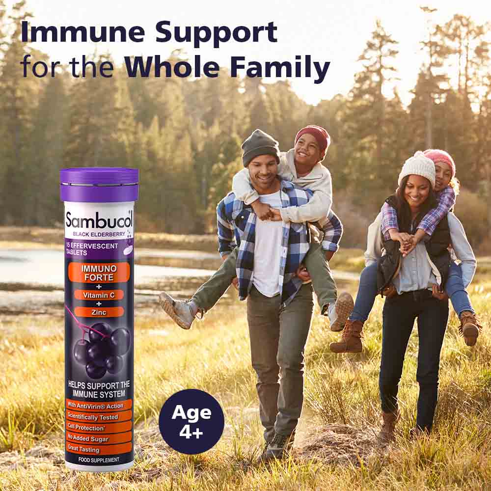 Sambucol - Immuno Forte Effervescent Tablets Vitamin C 15'S