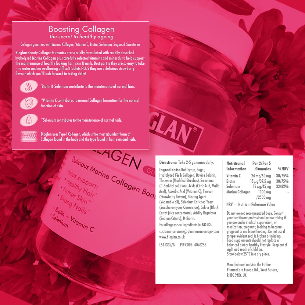 Bioglan - Collagen Gummies 1000mg 60'S