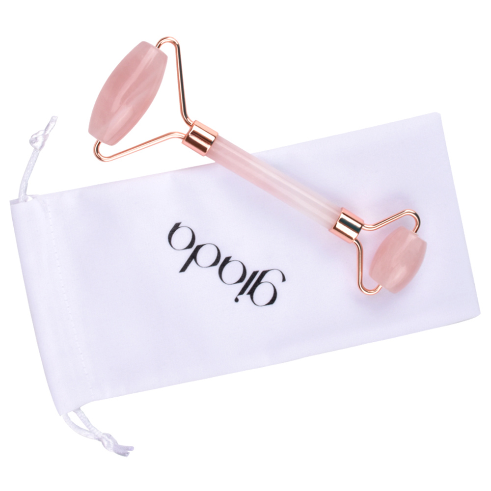Giada - Rose Quartz Face Roller 100% Genuine Rose Quartz