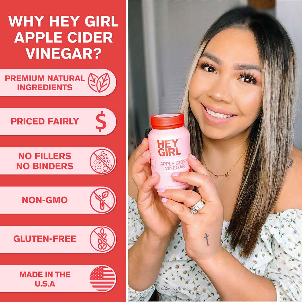 HEY GIRL NUTRITION - Apple Cider Vinegar Capsules 120'S