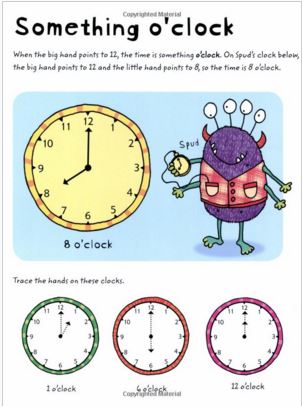 Usborne Books - Wipe-clean telling the time