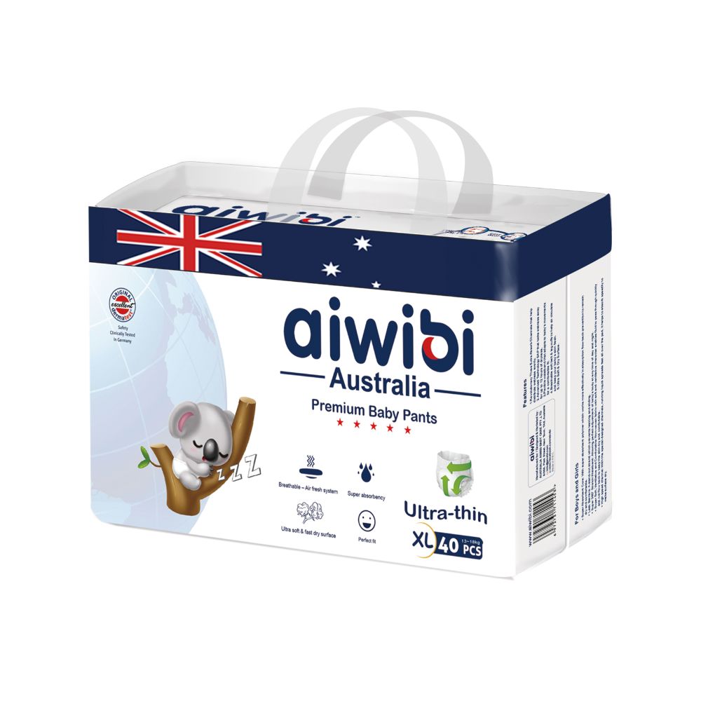 Aiwibi - Premium Baby Pants - Size XL 12-17kg - 40pcs