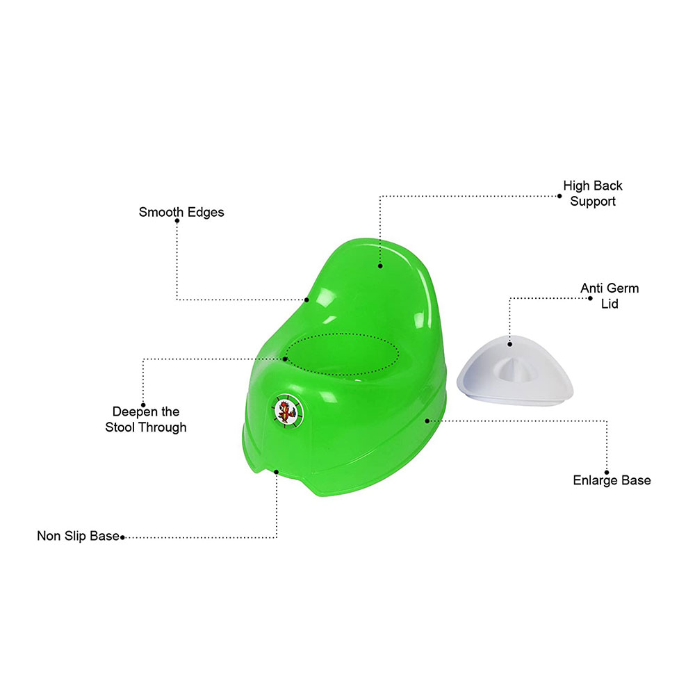 SunBaby - Potty Toilet Trainer Seat/Chair/Lid - Green/White