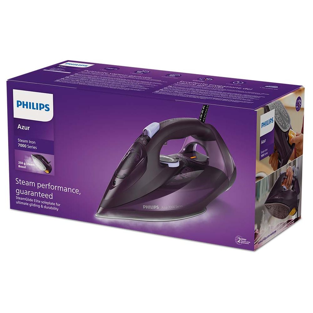 Philips HV Steam Iron 7000 Series - Dark Purple